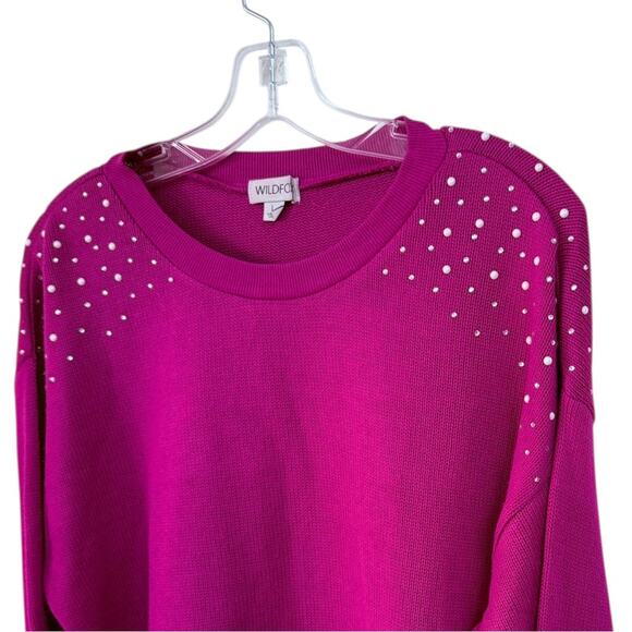 NWOT Wildfox Pink Jewel Bailey Sweater – Sz L - Picture 5 of 8